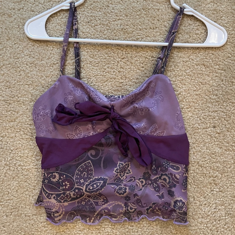 Amazon Purple Floral Tank Top